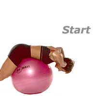 Back Extensions on Swiss Exercise Ball 1