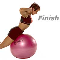 Back Extensions on Swiss Exercise Ball 2