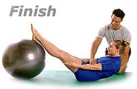 Double Leg Stretch with Swiss Exercise Ball 2
