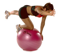 Dynamic Horse Stance on Swiss Exercise Ball 