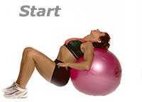 Hip Extension on Swiss Exercise Ball