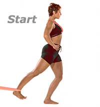 Hip Flexor Thrust with Fitband 