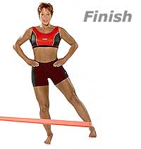 Leg Abduction with Fitband 2