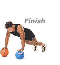 Push-Up with Medicine Ball  2