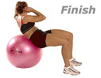 Oblique Curls on Swiss Exercise Ball   2