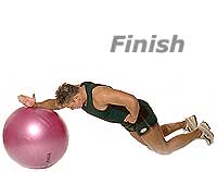 One-Arm Forward  Swiss Exercise Ball Roll 2