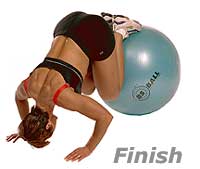 Prone Knee Pull-Ins on Swiss Exercise Ball  2