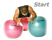 Prone Pec Dec with Three Swiss Exercise Balls  