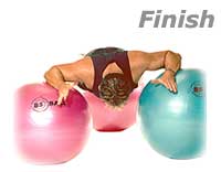 Prone Pec Dec with Three Swiss Exercise Balls 2