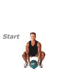 Push Squats and Medicine Ball Press  1