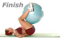 Reverse Abdominal Curl with Swiss Exercise Ball   2