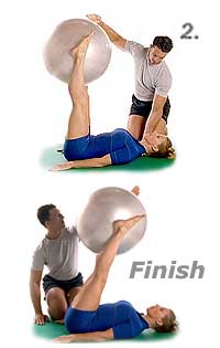 Roll-Over with Swiss Exercise Ball 2