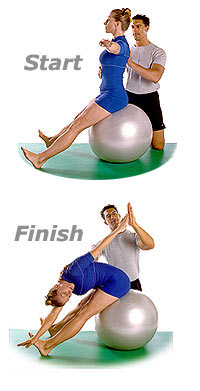 Saw with Swiss Exercise Ball 1