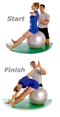 Saw with Swiss Exercise Ball  1