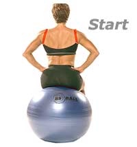 Seated Core Warm-Up on Swiss Exercise Ball 1