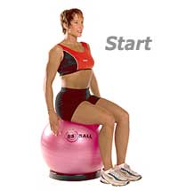 Seated Balance on Swiss Exercise Ball  1