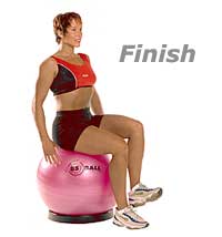 Seated Balance on Swiss Exercise Ball  2