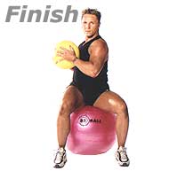 Seated Oblique Twist with Medicine Ball  2