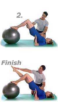 Shoulder Bridge with Swiss Exercise Ball 2