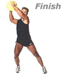 Standing Reverse Wood Chop with Medicine Ball 2