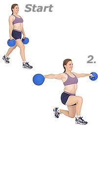 Image result for Alternating Lunges with Dumbbell Lateral Raise