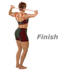 Standing Triceps Extension with Fitband   2