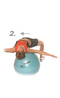 Supine Lateral Shift with Swiss Exercise Ball 2