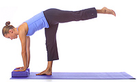 Yoga: Advanced preparation poise for warrior three 1