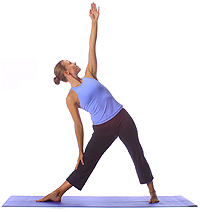 Yoga Position: Beginner triangle 1
