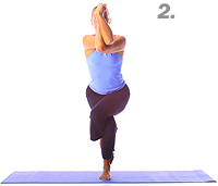 Yoga: Eagle arms side 2