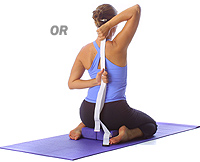 Yoga: Hero with tricep rotator cuff stretch 2