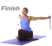 Yoga: Hip opener/shoulder opener with the straps 1