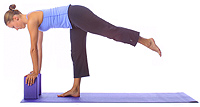 Yoga: Intermediate preparation pose for warrior three 1