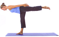 Yoga: Intermediate to beginner warrior three 1