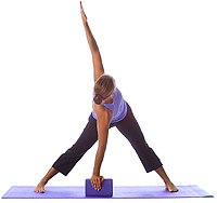 Yoga: Intermediate windmill with block 1