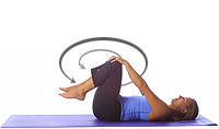 Yoga: Lower back massage/knee circles 1