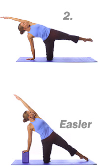 Yoga: Kneeling side angle stretch