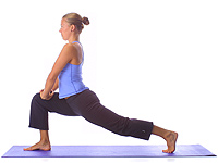 Yoga: Lunge knee up 1