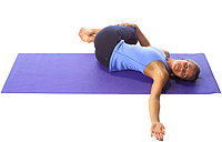 Yoga: Modified spinal twist 1