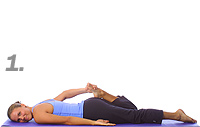 Yoga: Prone quadricep stretch 1