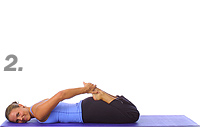Yoga: Prone quadricep stretch 2