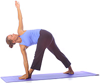 Yoga: Revolving triangle 1