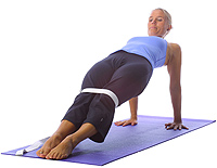Yoga: Reverse plank with strap 1