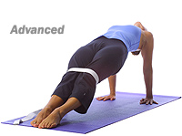 Yoga: Reverse plank with strap 2