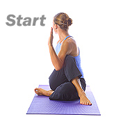 Yoga: Spinal twist 1