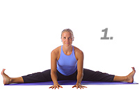 Yoga: Split forward bend 1
