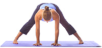 Yoga: Standing wide leg forward fold 1
