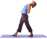 Yoga: Starting Egyptian Step with slight Arch. Elbowgrip (2) 1