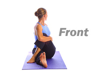 Yoga: Seated intermediate spinal twist 2