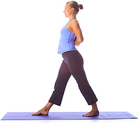 Yoga: Egyptian Step Reverse Namaste (1) 1